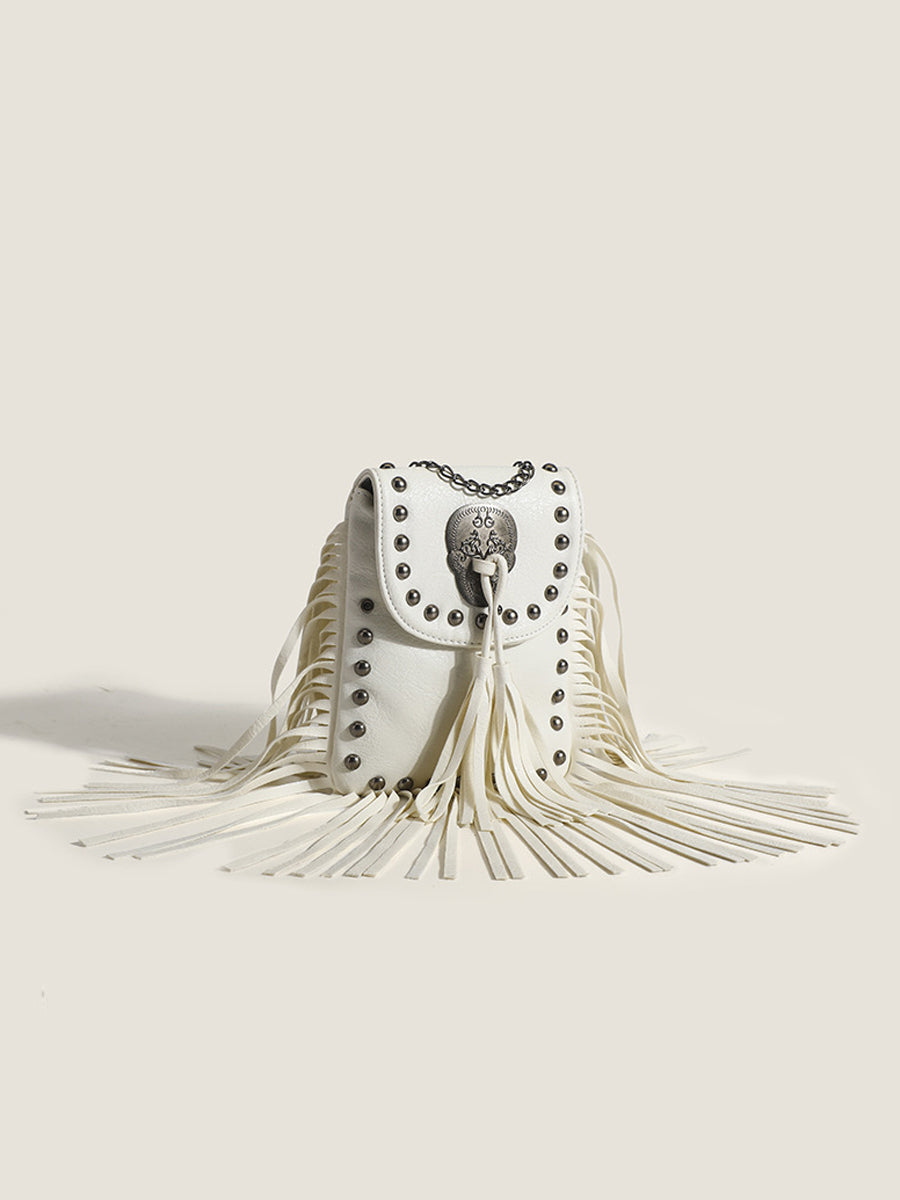 Women's Fashion Western Cowboy Style Tassel Bag MDA0878H9Y