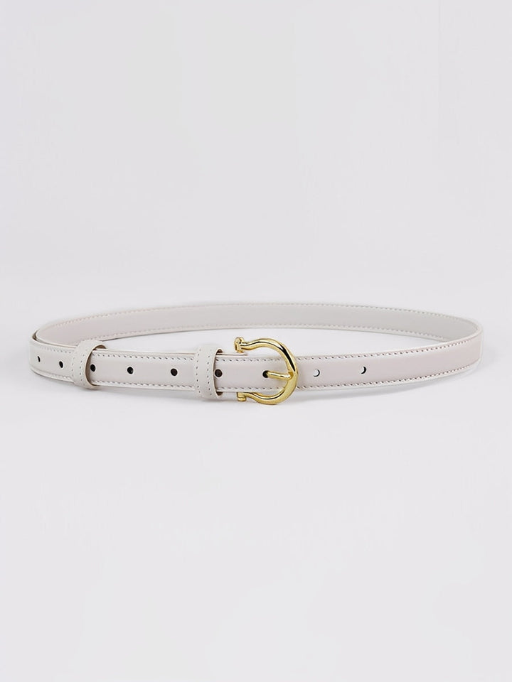 Women's Vintage Sophisticated Faux - Leather Horsebit Belt MDA0688H2I