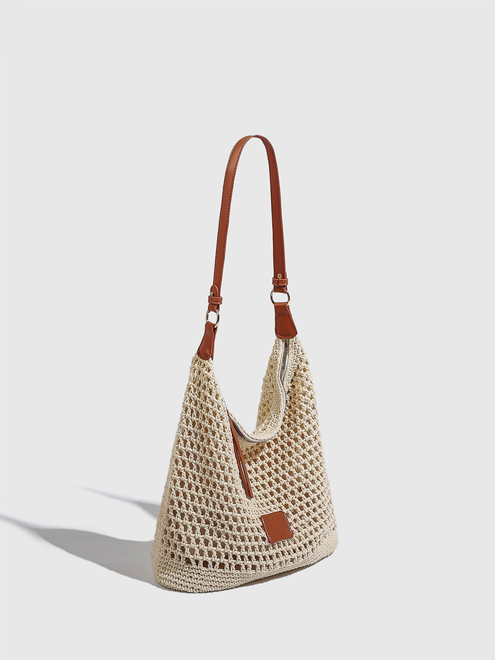 Women's Woven Hollow Bag Beach Bag Shoulder Bag MDA0430H3T