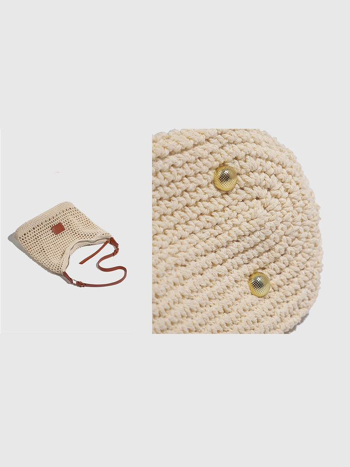Women's Woven Hollow Bag Beach Bag Shoulder Bag MDA0430H3T